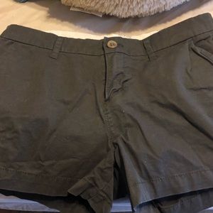 Black chino shorts